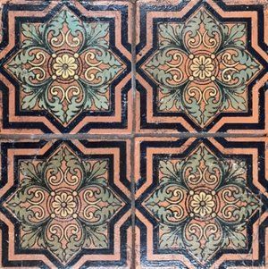 Villa Deco #2 (no stain) 6x6 tiles/repeat pattern