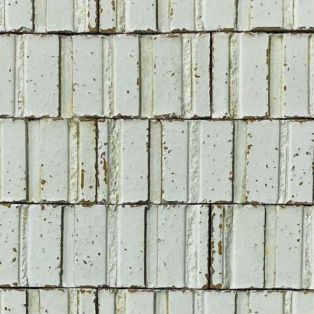2.25" x 7.75" Striped Brick Color: Chrome Green