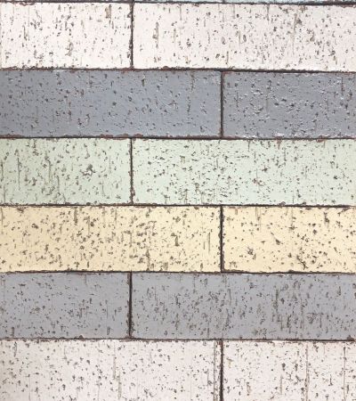 2.25" x 7.25" Brick Prussian Blue, Titanium White, Gray, Chrome Green, Yellow & Lt Gray