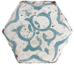 Deco: "Swirl" 6" Hexagon