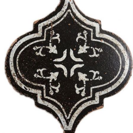 Deco: "Anita Brown" 8.75" x 10.5" Lg Arabesque