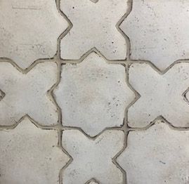 6" Star & Cross Color: Titanium White