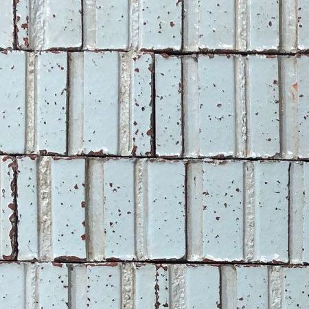 2.25" x 7.75" Striped Brick Color: Prussian Blue